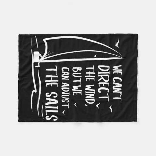 Zeilwind Pas de boot van het zeil aan - Zeilboot Fleece Deken (Voorkant (Horizontaal))