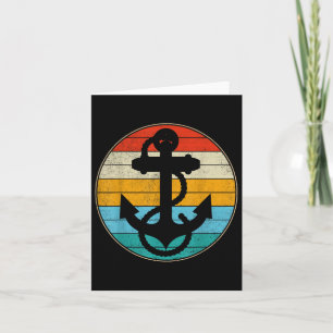 zeilzeilschip van Anchor Retro Nautical Kapitein Kaart