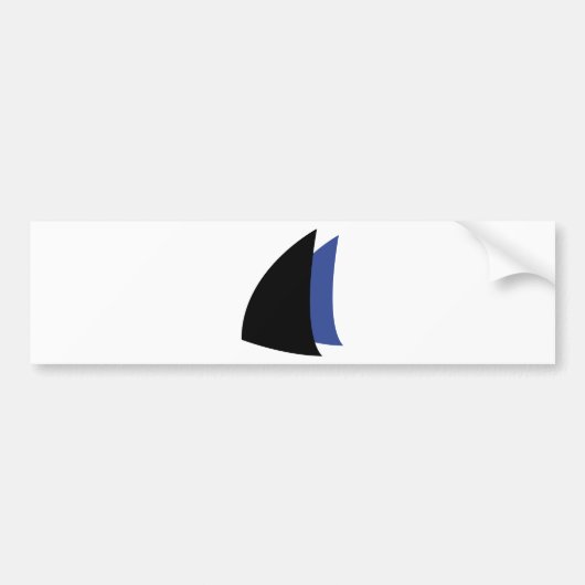 zeilzeilzeilzeilzeilzeilschip bumpersticker (Voorkant)