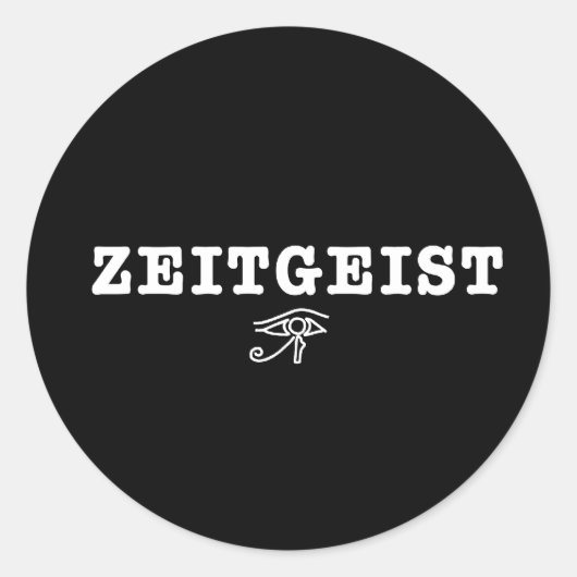 Zeitgeist Ronde Sticker (Voorkant)