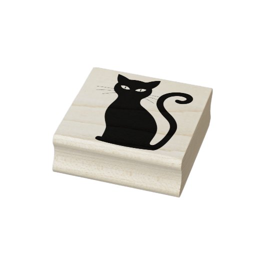 Zeitstempel voor zwarte katten rubberstempel (Stempel)