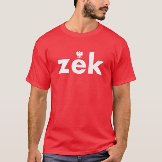 zek Poolse Achternaam Tshirt (Voorkant)