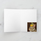 Zeke de baby bunny card kaart (Binnen)