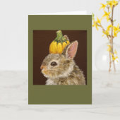 Zeke de baby bunny card kaart (Gele Bloem)