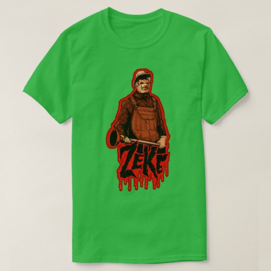 Zeke de loodgieter t-shirt (Design voorkant)