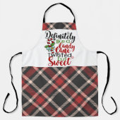 Zeker als een snoeprietkersttypografie schort (Voorkant)