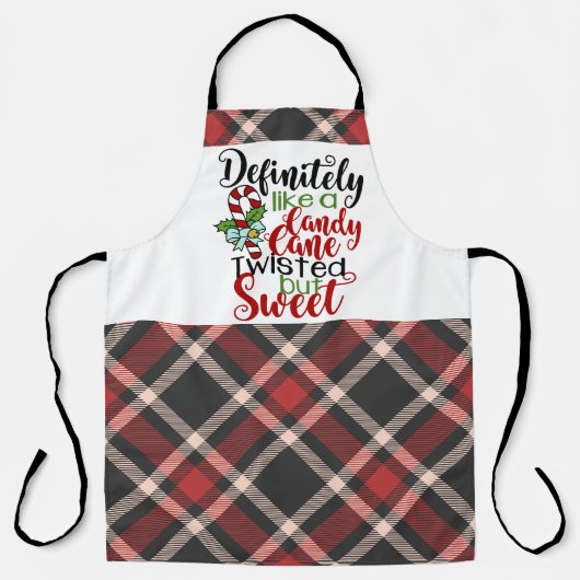 Zeker als een snoeprietkersttypografie schort (Voorkant)