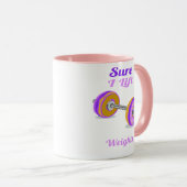 Zeker dat ik gewicht optil Donut Mok (Voorkant rechts)