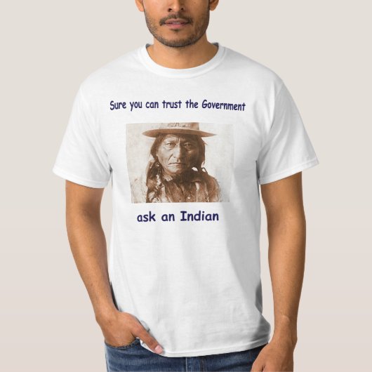 zeker dat je kunt vertrouwen op de regering die ee t-shirt (Voorkant)