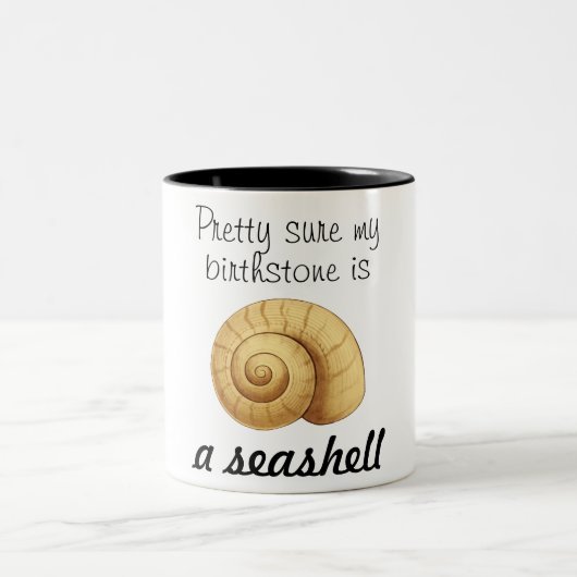 zeker dat mijn geboorte een zeeschip is tweekleurige koffiemok (Center)