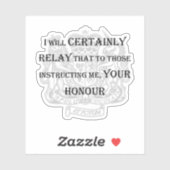 "Zeker Edelachtbare" laptop sticker (Vel)