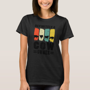 Zeker Een Koe Eigenaar Koeien Boerderij Dieren T-shirt