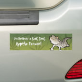 Zeker een Persoon van de Reptiel (bebaard draak) Bumpersticker (Op auto)