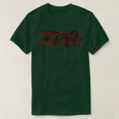 Zeker een slang Person Funny Herpetoloog Herp T-shirt (Design voorkant)