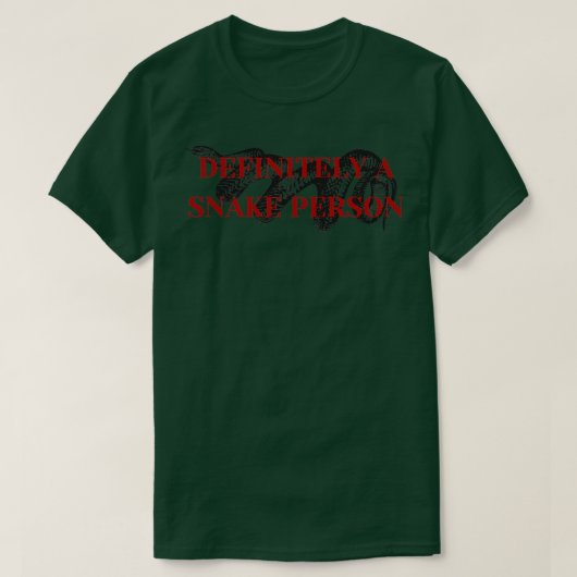 Zeker een slang Person Funny Herpetoloog Herp T-shirt (Design voorkant)