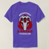 Zeker een slang Person Funny Snake T-shirt (Design voorkant)