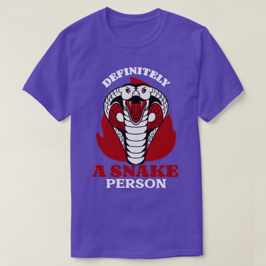 Zeker een slang Person Funny Snake T-shirt (Design voorkant)