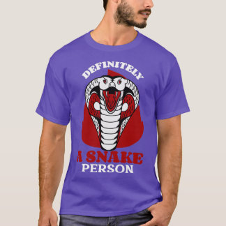 Zeker een slang Person Funny Snake T-shirt