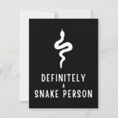 Zeker een slang persoon, Snake Lover Funny Gift (Voorkant)