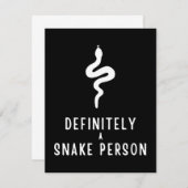 Zeker een slang persoon, Snake Lover Funny Gift (Voorkant / Achterkant)