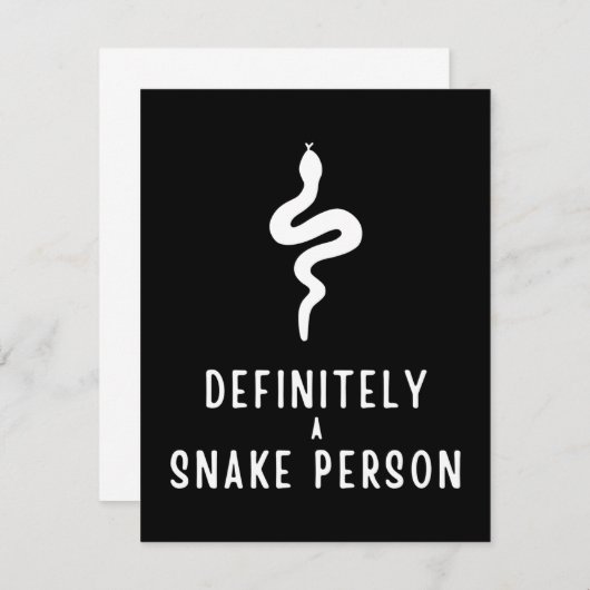 Zeker een slang persoon, Snake Lover Funny Gift (Voorkant / Achterkant)