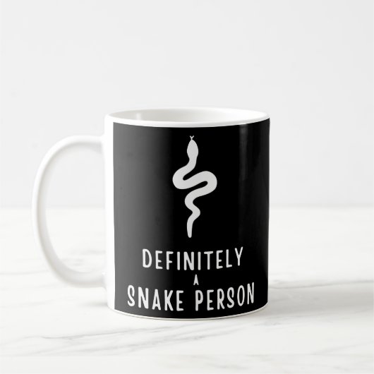 Zeker een slang persoon, Snake Lover Funny Gift Koffiemok (Links)