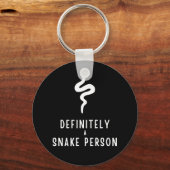 Zeker een slang persoon, Snake Lover Funny Gift Sleutelhanger (Voorkant)