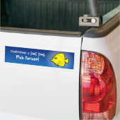 Zeker een vispersoon (tang 1) bumpersticker (Op Truck)