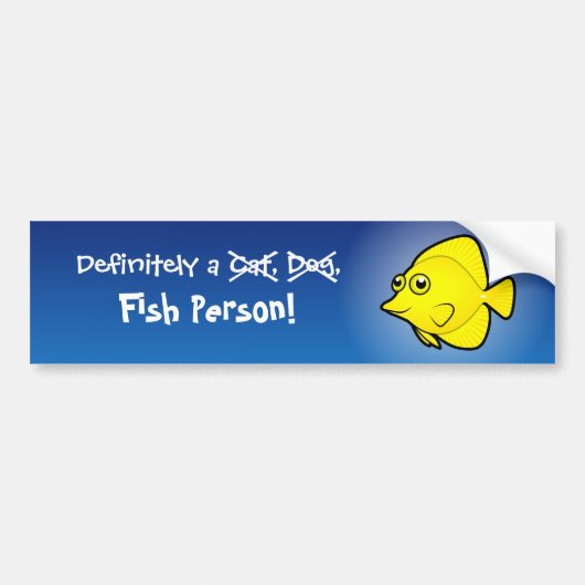 Zeker een vispersoon (tang 1) bumpersticker (Voorkant)