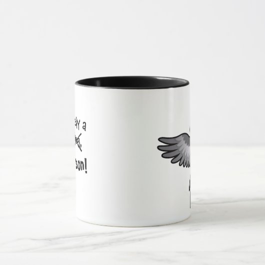 Zeker een vogelmens (cockatiel) mok (Midden)