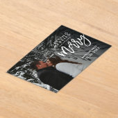 Zeker een vrolijke winter bruiloft save the date acryl uitnodigingen (Laagn)