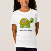 "Zeker en stabiel" Turtle Cartoon Custom T-Shirt (Voorkant)