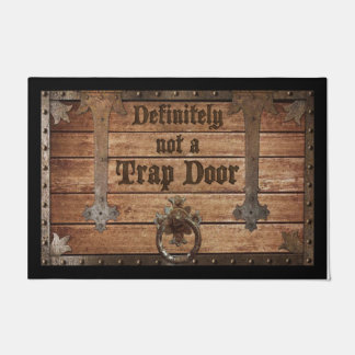 Zeker geen trappeldeurdeurdeurdeurdeurtje, grappig deurmat