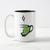 Zeker! Hier is een gedetailleerde beschrijving van Tweekleurige Koffiemok (Links)