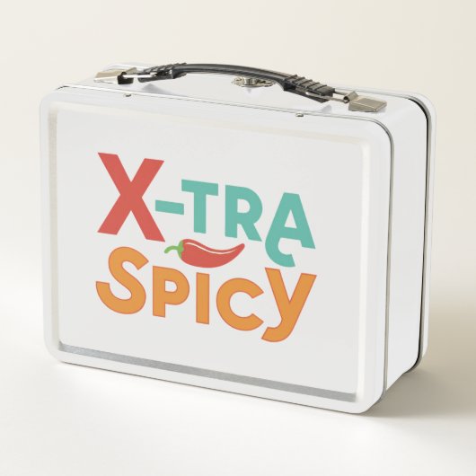 Zeker, hier is een lunchbox ontwerp de tekst "X-tr (Achterkant)