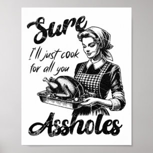 Zeker, ik zal gewoon voor al jullie gat dame Thank Poster