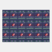 Zeker Naughty Funny Kerstmis Inpakpapier Vel (Voorkant)