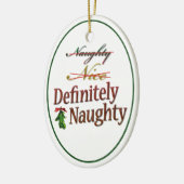 Zeker Naughty Keramisch Ornament (Links)