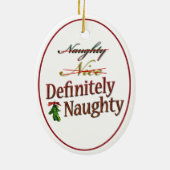 Zeker Naughty Keramisch Ornament (Achterkant)