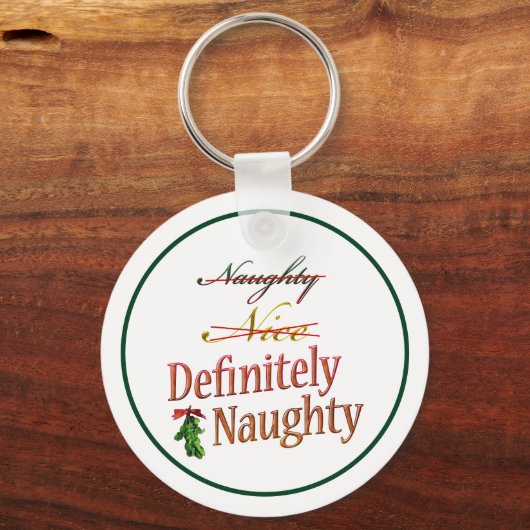 Zeker Naughty Sleutelhanger (Achterkant)