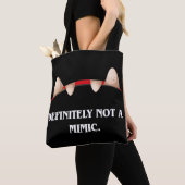 Zeker niet een Mimic Funny Tabletop RPG Tote Bag (Dichtbij)