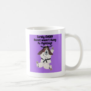 Zeker NIET ELKE Basset was een Kung Fu vechtende m Koffiemok