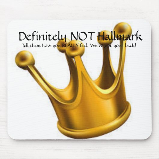 Zeker NIET Hallmark Mousepad Muismat (Voorkant)