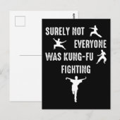 Zeker niet iedereen was kung-Fu aan het vechten Briefkaart (Voorkant / Achterkant)