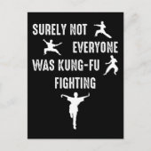 Zeker niet iedereen was kung-Fu aan het vechten Briefkaart (Voorkant)