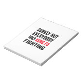 Zeker niet iedereen was kung-Fu aan het vechten Notitieblok (Linkerzijde)