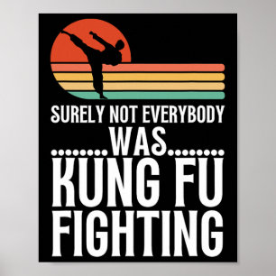 Zeker Niet Iedereen Was Kung Fu Vechten Grappig Ka Poster