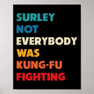 Zeker Niet Iedereen Was Kung Fu Vechten Grappig Ka Poster