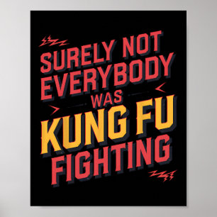 Zeker Niet Iedereen Was Kung Fu Vechten Karate M Poster