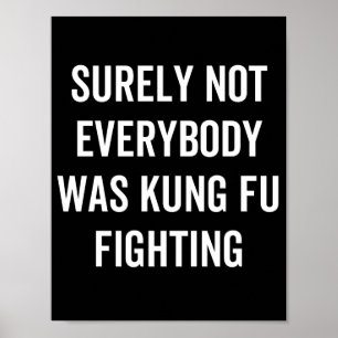 Zeker Niet Iedereen Was Kung Fu Vechten Poster